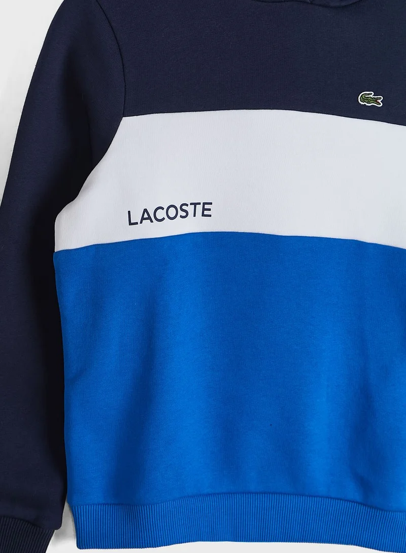 LACOSTE Causal Color Block Hoodie