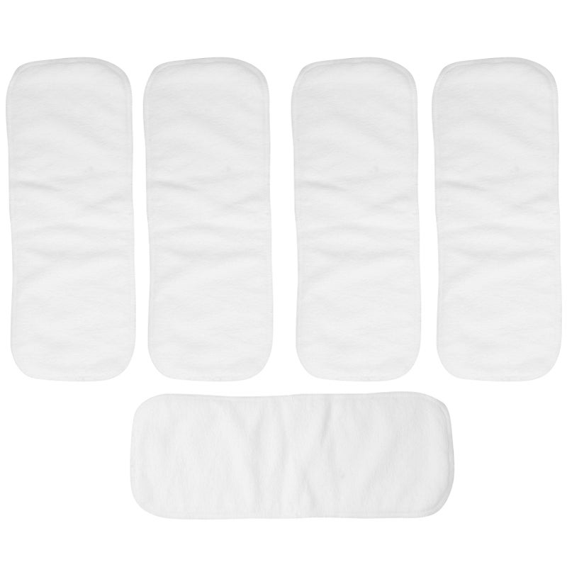 3‑Layer Baby Cloth Diapers Reusable Washable Super Absorbent Microfiber Baby Liner Inserts5pcs 35 x 13.5cm - Image 1