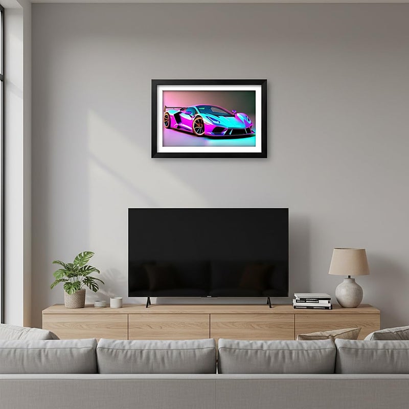 NIHOJIUMA NIHO-JIUMA Diamond Painting Kits Sports Car, DIY 5D Full Drill Diamond Art Gift for Adult/Teen, Home Decoration (30x40cm/12x16 Inches) - Image 2