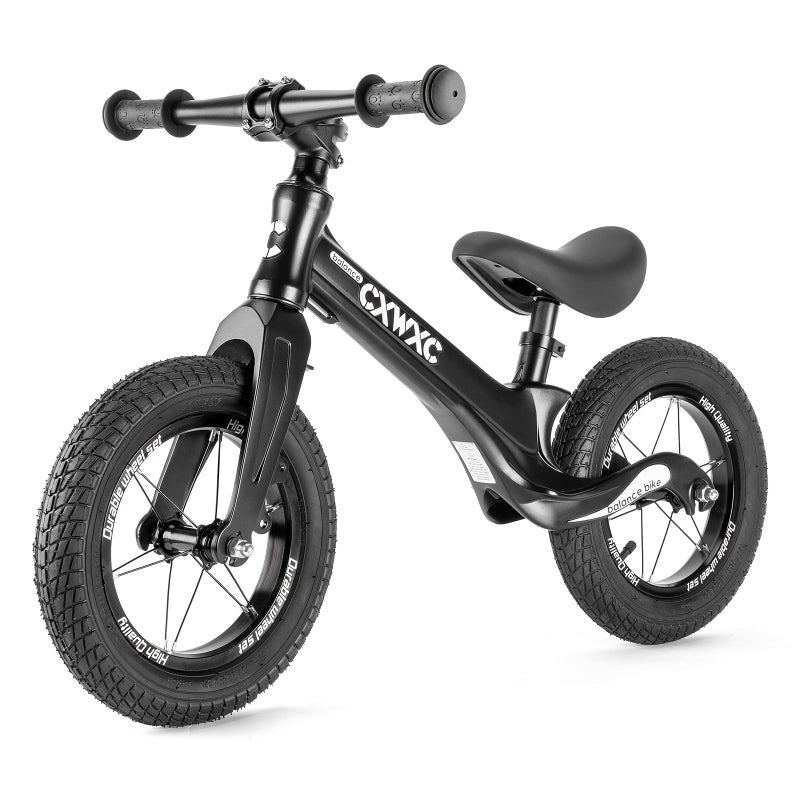 CXWXC 12 Toddler Balance Bike Ages 24 Months to 5 Years Kids Push Balance Bike with Footrest No Pedal Training Bicycle Birthday Gifts for Girls Boys - Image 2