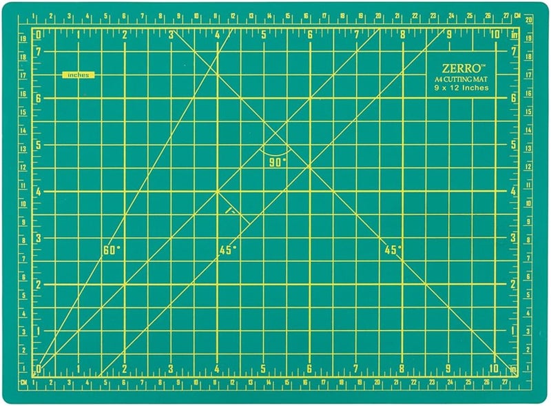 ZERRO Cutting Mat, Self Healing Rotary Cutting Mat 12" x 9" Professional Double-Sided Thick Non-Slip Mat for Quilting Sewing Crafts Art Projects (A4) - Image 1