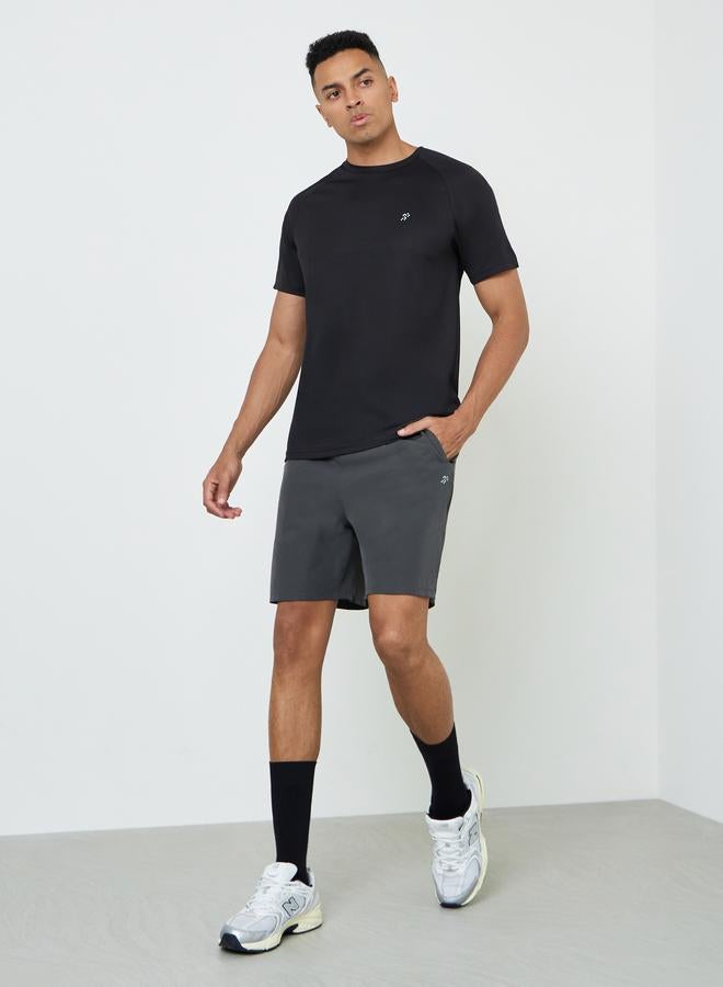 Styli Active Men Panelled Nylon Training Shorts with Zip Pocket - Image 2