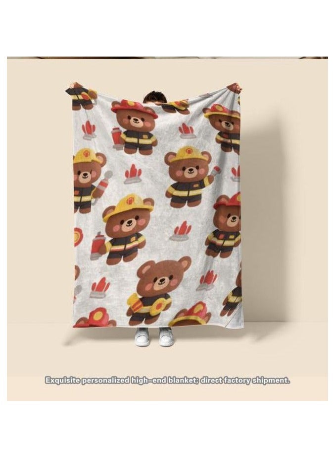 عام بطانية رقيقة من الفانيلا (دافئة ومريحة، ومناسبة للنوم واستخدام الألعاب وإزالة الغبار ومقاومة للرمل) 150 سم * 200 سم - 515 - Image 3