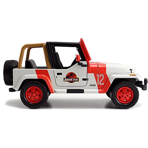 Jada Jurassic World 124 1992 Jeep Wrangler Jurassic World DieCast Car Toys for Kids and Adults - Image 5