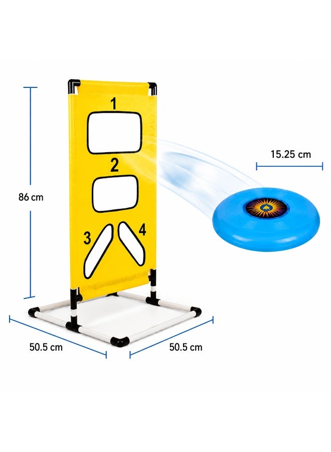 GOLD MANTIS Flying Disc Toss Game Set for Kids & Family – Outdoor Target Throwing Play Set with Stand, Flying Discs & Scoring Board for Backyard Beach Garden Fun - Image 2
