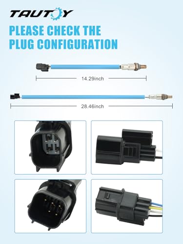 TAUTOY 4PCS 234-5098 234-4461 O2 Oxygen Sensor Upstream and Downstream (3.5L V6) for Honda Odyssey 11-13,Accord 08-12,Pilot Ridgeline 09-11,for Acura TSX 10-14,TL 09-11,36531-R70-A01,36532-R70-A01 - Image 2