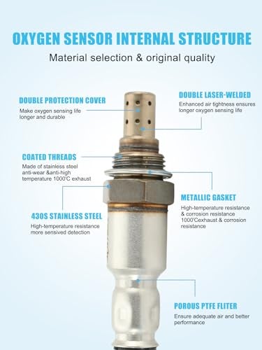 TAUTOY 4PCS 234-5098 234-4461 O2 Oxygen Sensor Upstream and Downstream (3.5L V6) for Honda Odyssey 11-13,Accord 08-12,Pilot Ridgeline 09-11,for Acura TSX 10-14,TL 09-11,36531-R70-A01,36532-R70-A01 - Image 3
