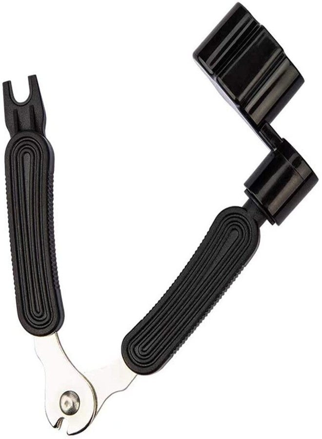 CC CAIHONG CAIHONG Guitar String Winder Cutter and Bridge Pin Puller, 3 In 1 Multifunctional Guitar Maintenance Tool Guitar Accessories (Black) - Image 1