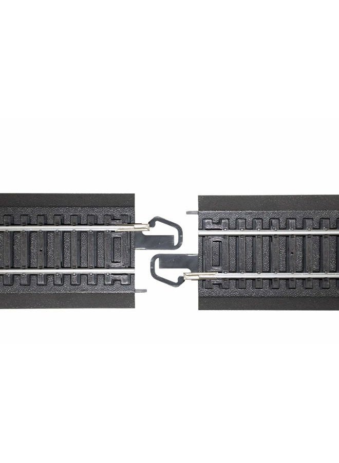 Bachmann Trains - Snap-Fit E-Z TRACK 18” RADIUS CURVED TERMINAL RERAILER w/WIRE (1/card) - STEEL ALLOY Rail With Black Roadbed - HO Scale - Image 4