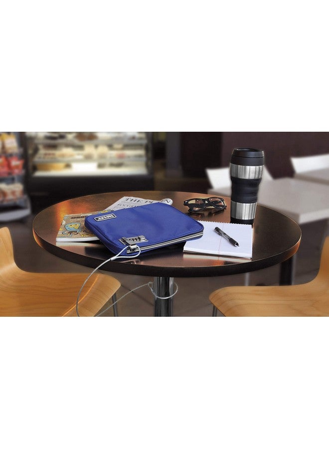 فولتز حقيبة نقود مع قفل وحقيبة قفل مقاومة للماء مع حبل للنقود وبنك الشاطئ أو السفر، مقاس 7.5 × 9 بوصات أزرق متوسط - Image 5