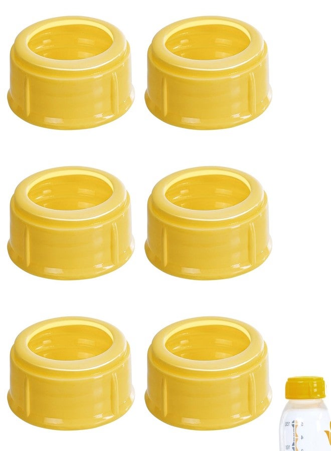 MaiTianna 6PCS Replacement Collar Rings for Medela Bottles 5oz & 8oz,Bottle Caps Compatible with Plastic & Glass Bottles | Mess Free No Leak or Spill, BPA Free（No Bottle） - Image 1