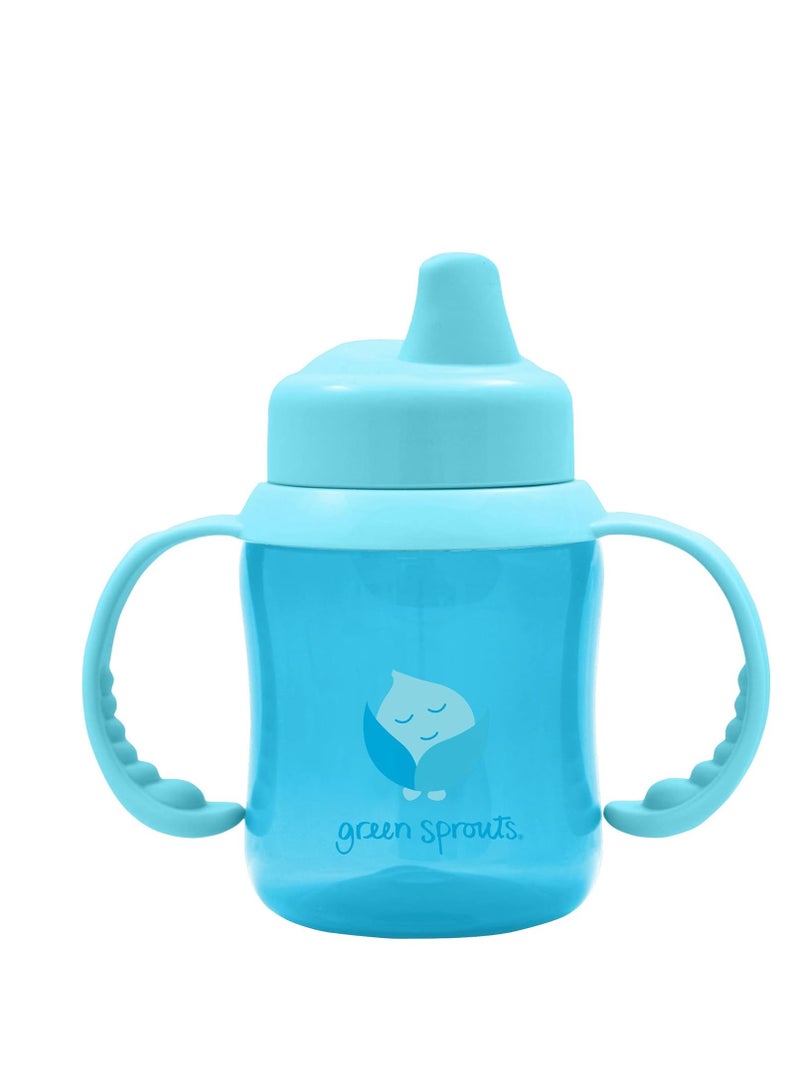 green sprouts Non-spill Sippy Cup | One-way valve for easy transition from bottle | Prevents leaks & encourages sucking, Firm spout made from safer plastic, Dishwasher safe - Image 2