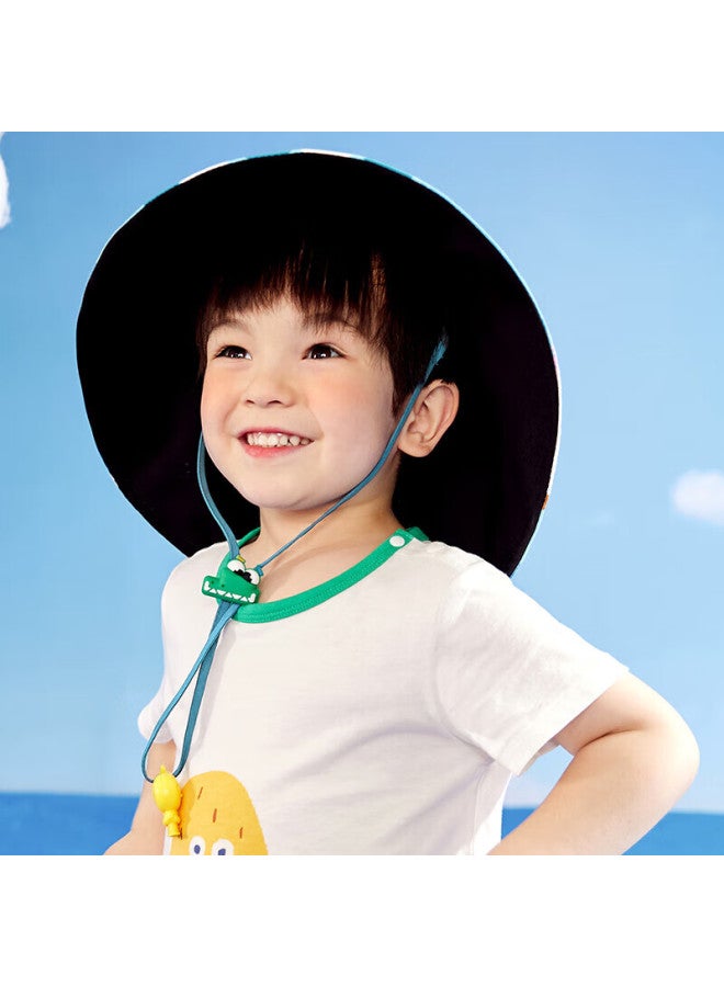 Lemonkid Children's Sun Protection Hat, Uv-resistant Baby Sun Visor, Wide-brimmed Sun Hat, Beach Fisherman Hat For Boys And Girls - Image 3