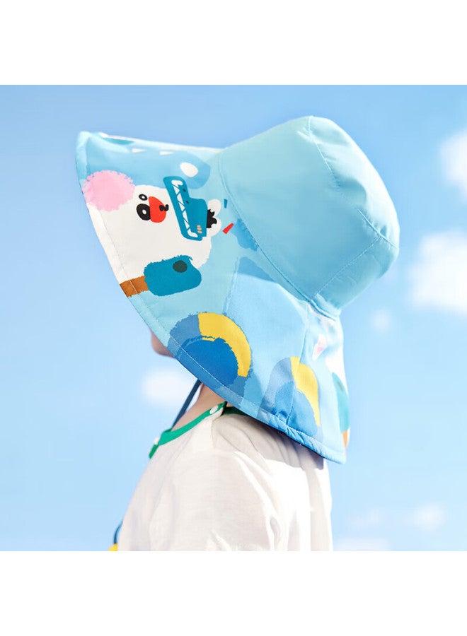 Lemonkid Children's Sun Protection Hat, Uv-resistant Baby Sun Visor, Wide-brimmed Sun Hat, Beach Fisherman Hat For Boys And Girls - Image 2