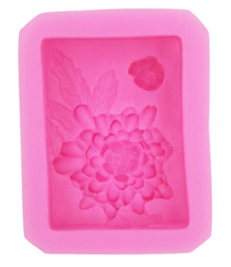 Longzang 2.9" Chrysanthemum 50304 Craft Art Silicone Soap Mold Craft Molds DIY (S178) - Image 2
