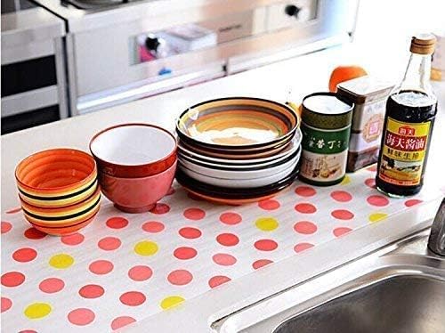 Jpra enterprise Jpra enterprise Pack of2 Kitchen Cabinet Disposable Mat Anti Slip Antibacterial Moisture Household Wardrobe Cabinet Cupboard Drawer Mat for Kitchen Home Office  - Image 2