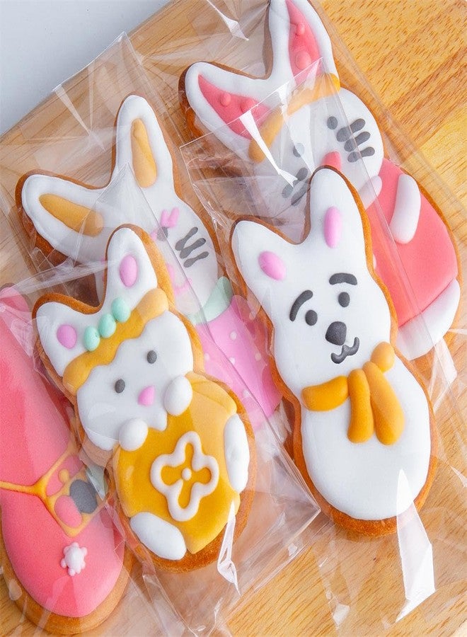 BOBIPRO Easter Bunny Cookie Cutter Set, 5 Pieces Easter Bunny Rabbite Cookie Cutter Set for Kids,Stainless Steel Easter Cookie Biscuit Cutter Shapes Holiday Themed Party Supplies - Image 5