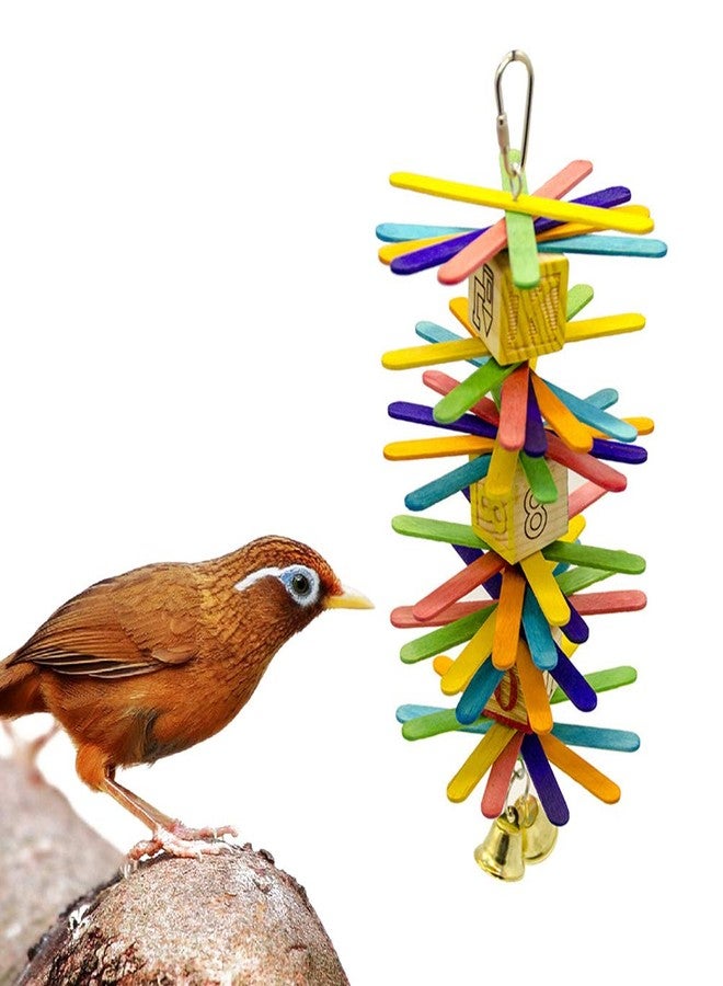 balacoo Bird Parrot Foraging Ice Pop Sticks Chew Toy for Medium and Small Parrots and Birds - Image 1