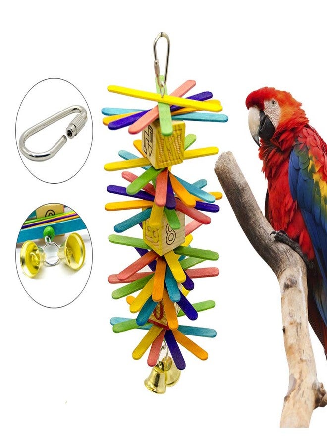 balacoo Bird Parrot Foraging Ice Pop Sticks Chew Toy for Medium and Small Parrots and Birds - Image 3