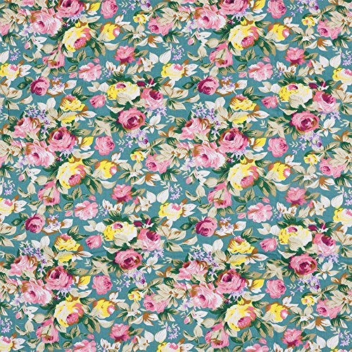 Hanjunzhao Green Fat Quarters Fabric Bundles, Precut Quilt Sewing Quilting Fabric, 18 x 22 inches (Green Floral) - Image 5