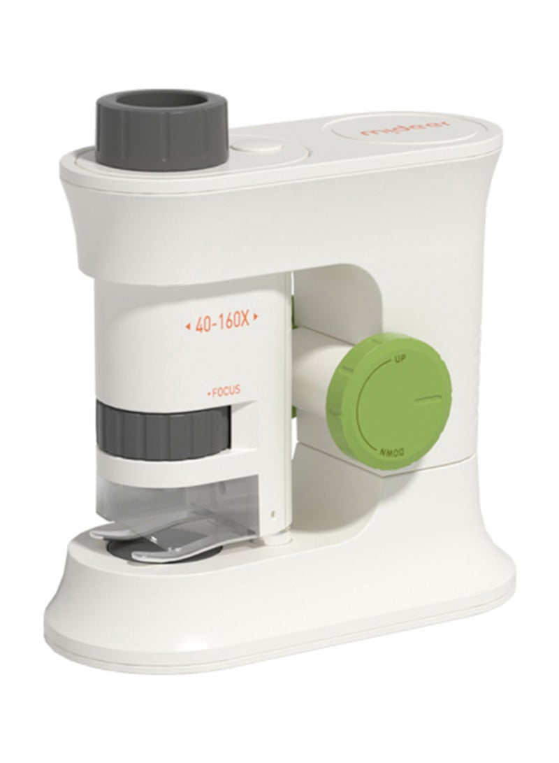 MiDeer مجموعة المجهر الأولى للأطفال | مجموعة العلوم للمبتدئين مع تكبير 160x، شرائح وإكسسوارات | لعبة STEM تعليمية مع ضوء LED | مجهر محمول للاستكشاف والاكتشاف - Image 1