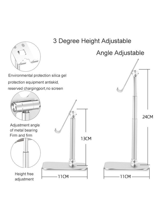 Loquat Adjustable Stand Holder for Apple iPad Silver  - Image 4