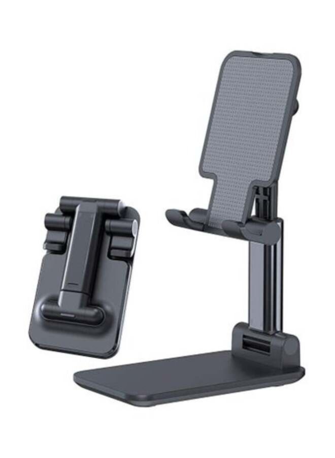 ACLIX Cell Phone Stand, Foldable Portable Desktop Stand Adjustable Height and Angle Phone Holder for Desk Sturdy Aluminum Metal Stand Compatible with Smartphone/iPad/Kindle/Tablet - Image 2