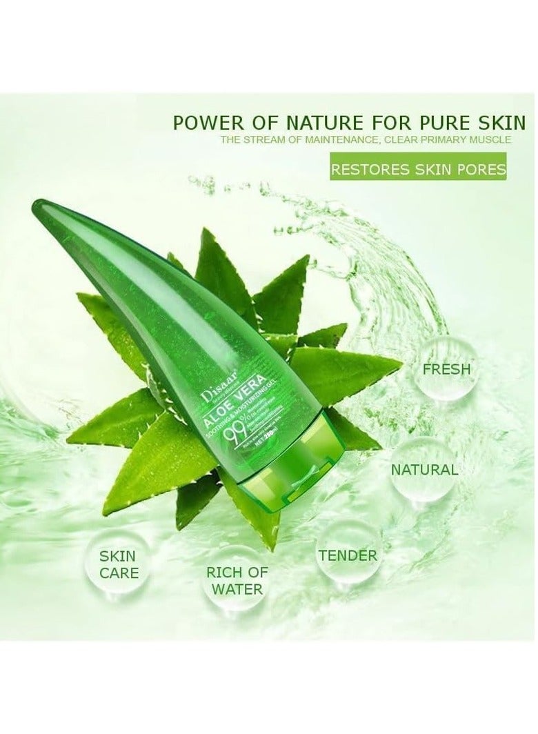 Disaar كريم جل مرطب مهدئ من ديزار بيوتي بالصبار 99% سائل عالي الترطيب 260 مل - Image 3