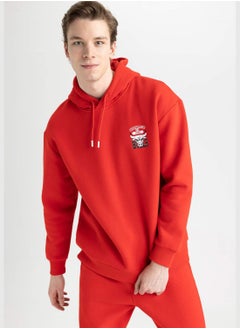 DeFacto Man NBA Chicago Bulls Licenced Hooded Long Sleeve Knitted Sweatshirt  - Image 4