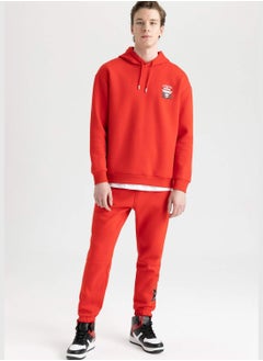 DeFacto Man NBA Chicago Bulls Licenced Hooded Long Sleeve Knitted Sweatshirt  - Image 5