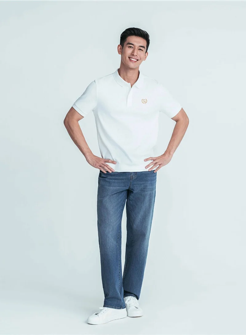 GIORDANO Men’s Slim Fit Liquid Touch Cotton Interlock Polo