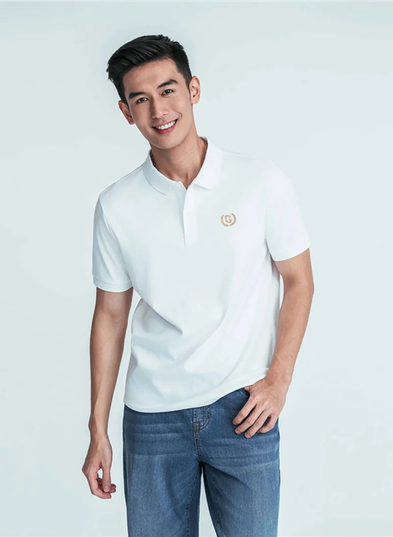 GIORDANO Men’s Slim Fit Liquid Touch Cotton Interlock Polo