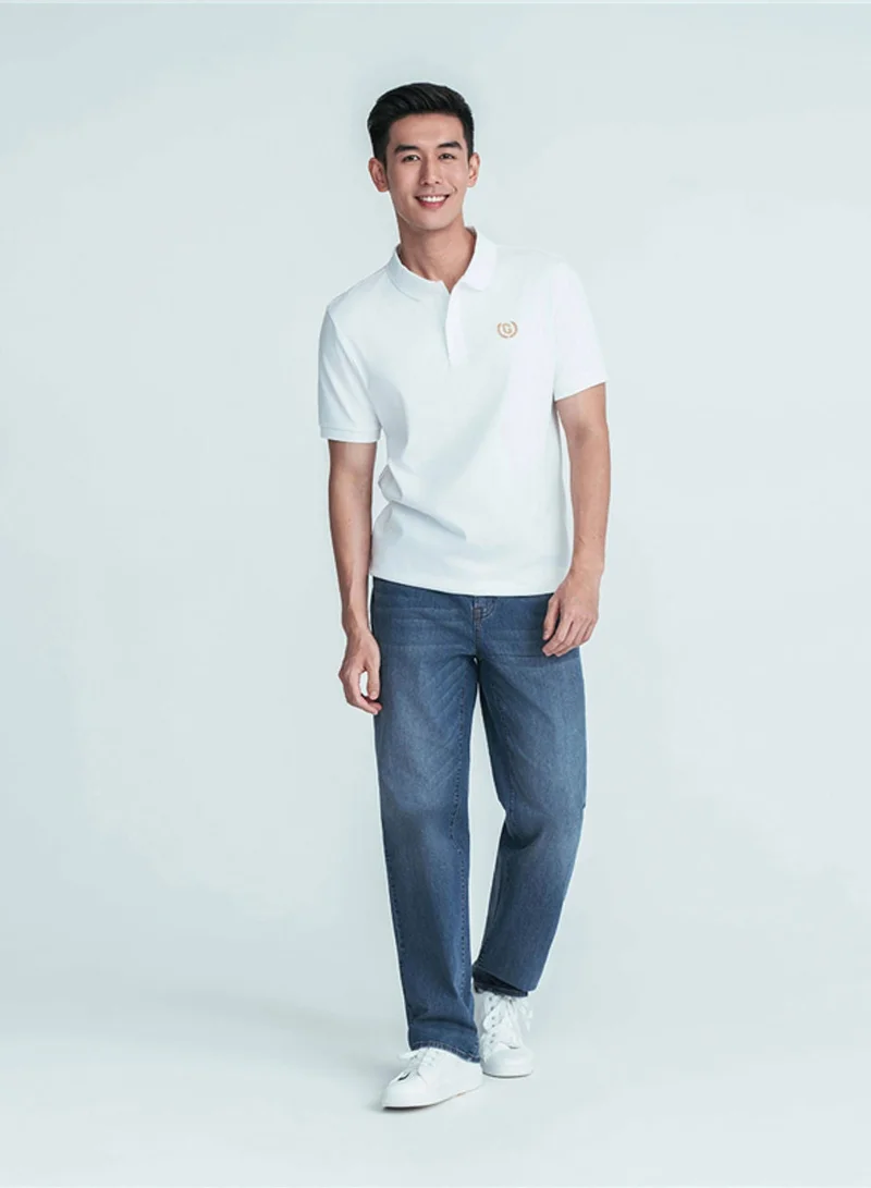 GIORDANO  Men’s Slim Fit Liquid Touch Cotton Interlock Polo for Men | Best Price UAE