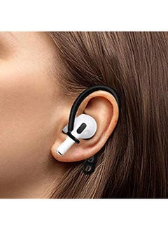 Ear Hooks For Airpods 2 1 2 Pairs Earphone Holders Anti Slip Over Ear Soft Tpu Earhook Earbuds Cover Earhooks For Outdoor Running Jogging Compatible With Airpods 1 & 2 Black White - pzsku/ZDD44462BEF6587B9E9C5Z/45/_/1740929583/523f968a-dabf-45fa-baee-d35ca6a266a3