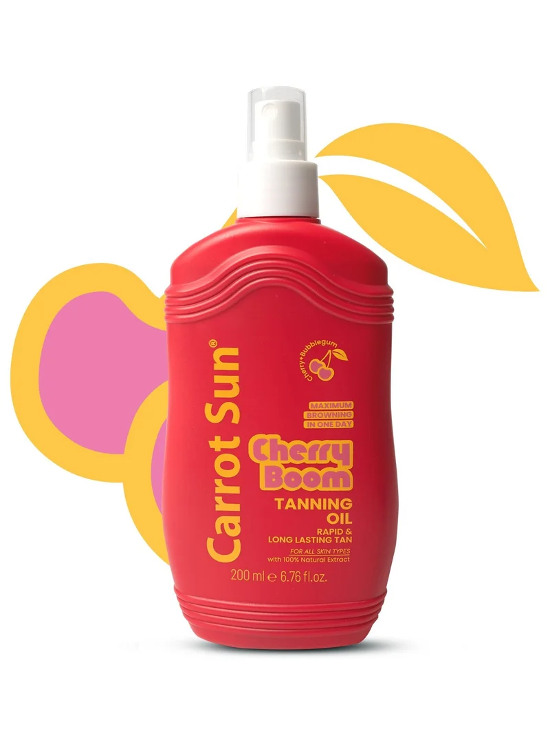 Carrot Sun  Carrot Sun Cherry Boom Tanning Oil 200ml  | Best Price UAE