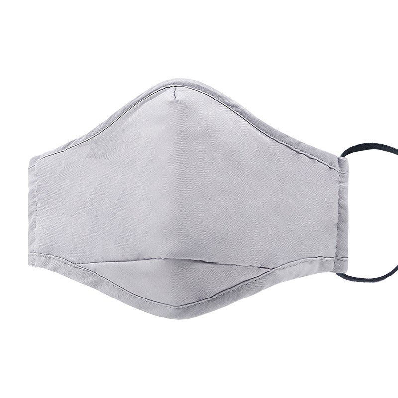 Summer Sun Protection Cotton Face Mask Grey 