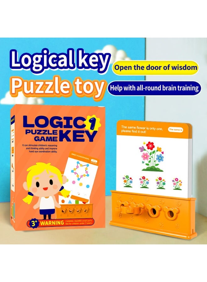 Soofam Logic Key Puzzle Game - 192 Magnetic Travel Puzzles for Kids Age 3+ | Build Critical Thinking & Brain Power | STEM Learning Toys with Unlock Challenges | Advanced Brain Teaser Gift - Image 4