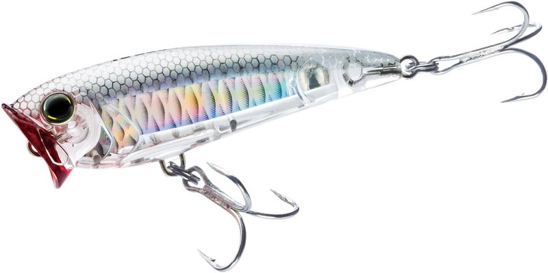 DUEL Yo-Zuri 3D Inshore Popper 70mm Floating Lure - Ghost Shad - Image 1
