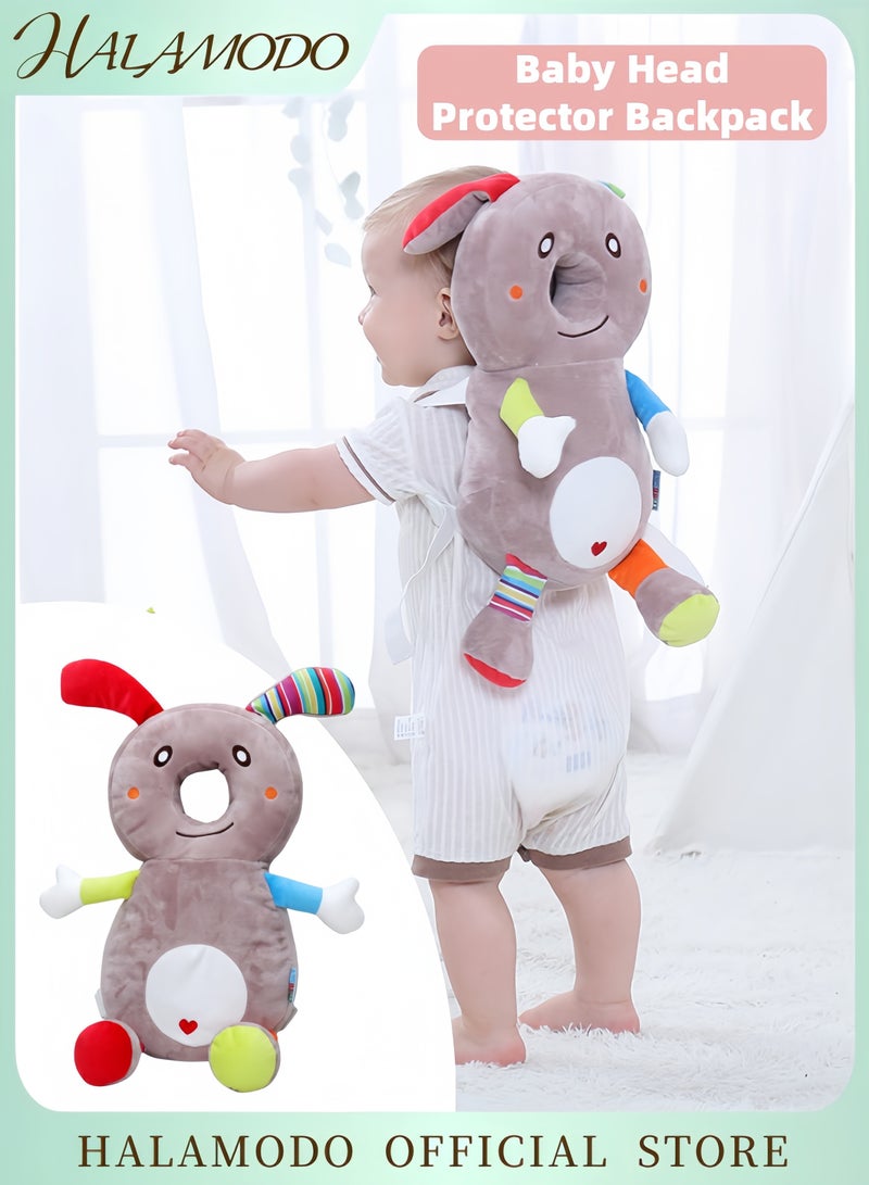 HALAMODO Baby Head Protector Backpack for Crawling and Walking Adjustable Toddler Helmet Infant Safety Backpack for 0.5-3 Years Cartoon Design Baby Protection Gear - Image 1