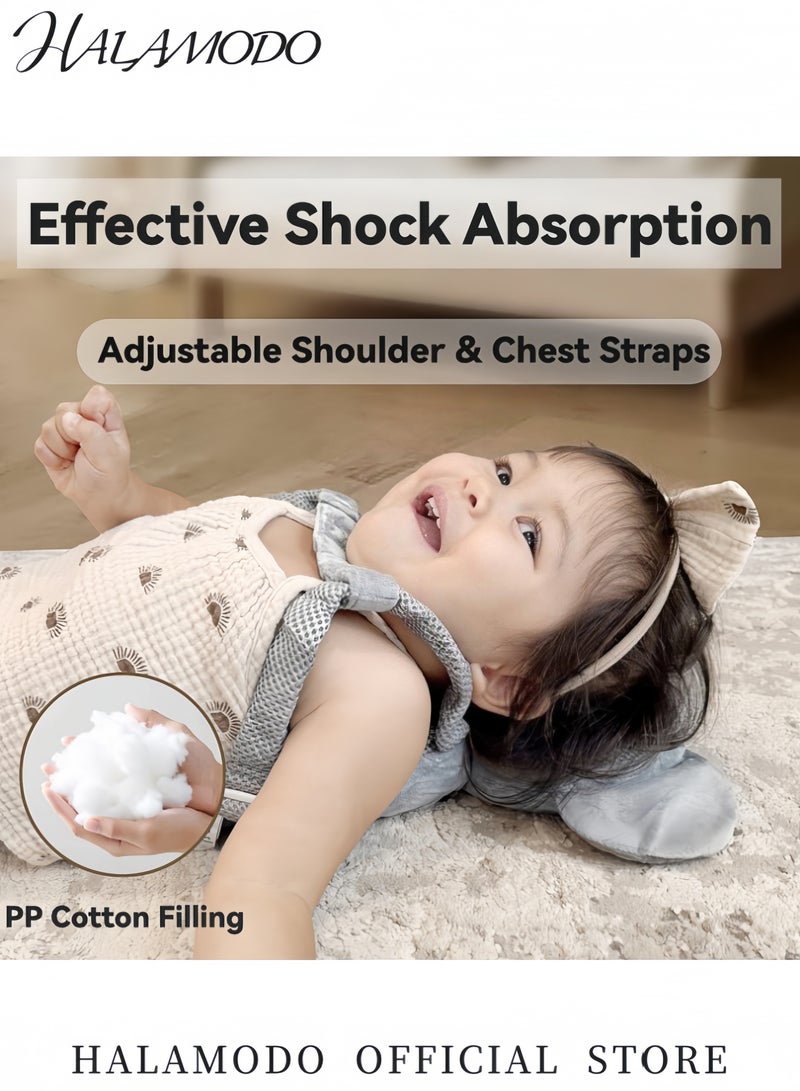 HALAMODO Baby Head Protector Backpack for Crawling and Walking Adjustable Toddler Helmet Infant Safety Backpack for 0.5-3 Years Cartoon Design Baby Protection Gear - Image 3