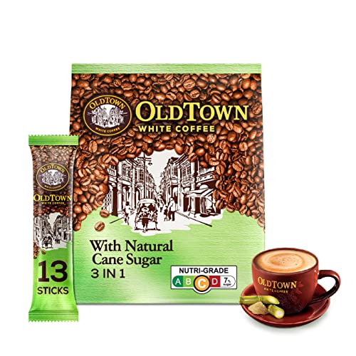 OldTown White Coffee 3in1 Natural, Cane Sugar, 13 sticks x 36 g - Image 1