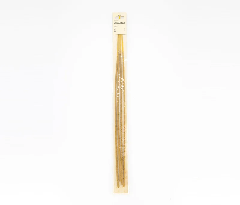 Muy Mucho 4 Pieces Outdoor Citronella Incese, Yellow