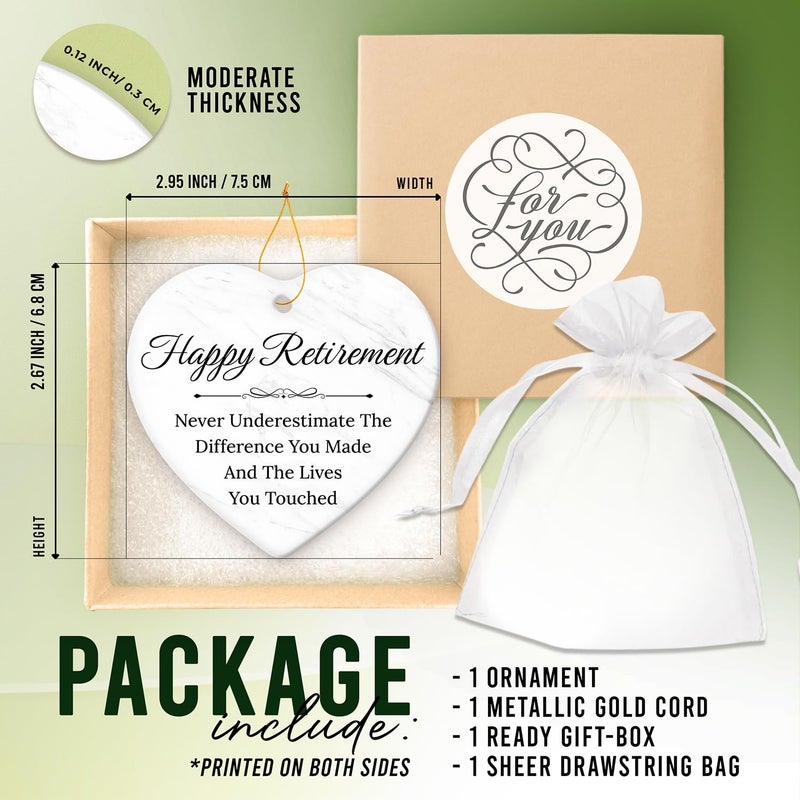 HEXMOZ Retirement Ornament 2024 - Retirement Gifts for Women  Men 2024 - Retirement Christmas Ornament 2024 - Retirement Gifts for Coworker  Boss  Teacher  Nurse - Retired Ornament Christmas Decor - Image 2