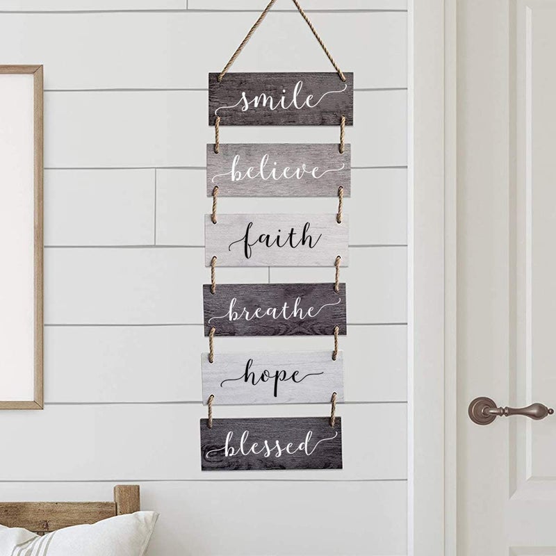 REOLAN Inspirational Stencils for Painting on Wood - 20 Pack Large Inspirational Words Saying Stencil Templates for Wood Signs, Reusable Family Motivational Letter Stencils for Wall Art & Home Decorations - Image 5