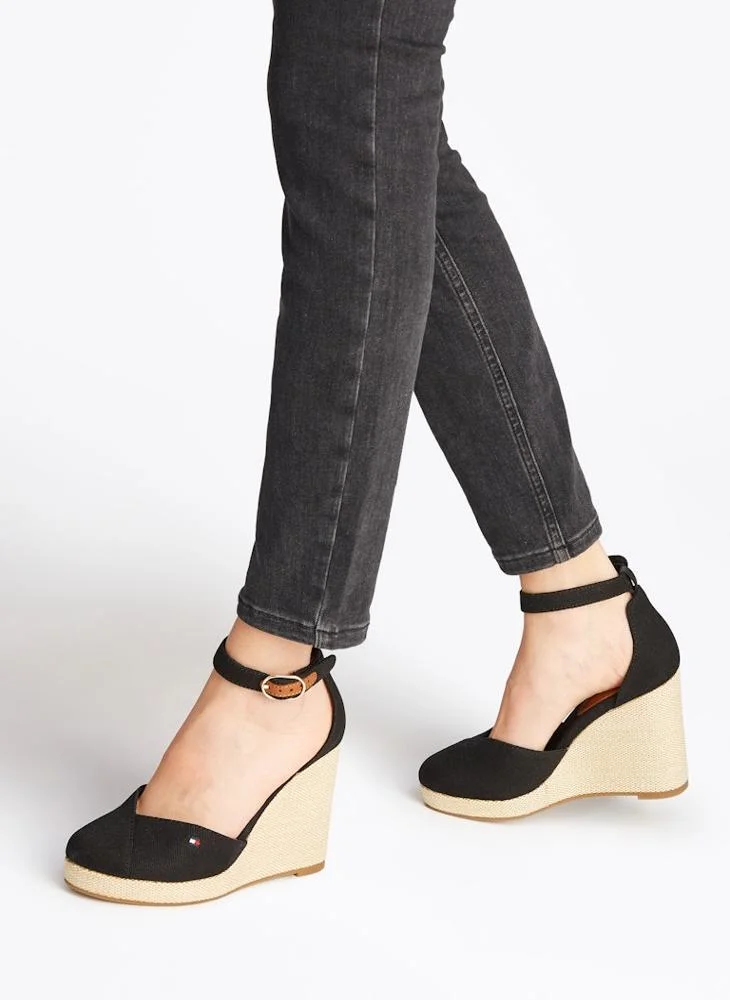 TOMMY HILFIGER HIGH CLOSED TOE WEDGE ESPADRILLES
