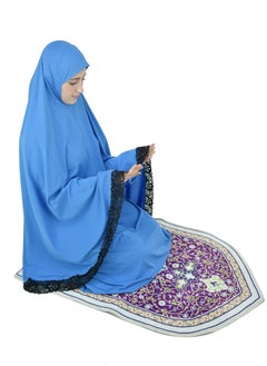 DAMAS COLLECTION Two Piece Islamic prayer dress women with Lace - Prayer Clothes for Women - Prayer Abaya For women - Jilbab 2 piece, Umrah essentials for women - Prayer set  - Image 3