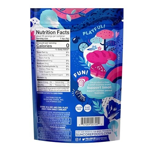 Suncore Foods Blue Butterfly Pea Powder Blue Food Coloring Powder GlutenFree NonGMO 35oz 1 Pack - Image 5