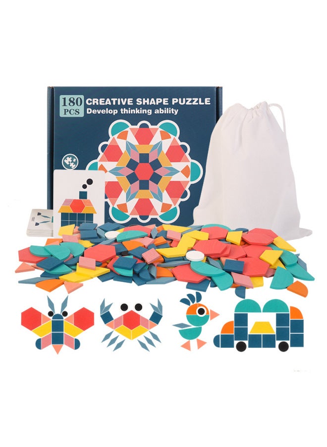 لعبة/ألغاز/ألغاز الصور المقطوعة، أهرامات الفراعنة المصرية القديمة، اللون: 180 قطعة أحجية تانجرام - Image 1