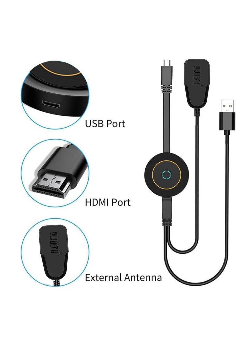 جنرال محول عرض لاسلكي، محول عرض انعكاس الشاشة 4K2.4G HDMI، محول انعكاس الشاشة WiFi لعرض الشاشة على HDTV/جهاز عرض/شاشة، للكمبيوتر الشخصي/الكمبيوتر اللوحي/الهاتف  - Image 2