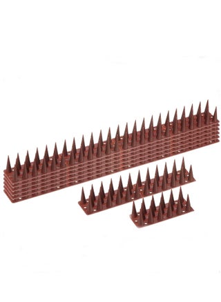 Bird Spikes, 12 Pack Plastic Repellent Spikes Anti Theft and Animal, Outdoor Bird Deterrent Spikes for Wall, Roof, Fence, Railing (Brown) - pzsku/ZDD452AA45A095BA5A360Z/45/_/1692178539/d6ab2419-3256-427f-bef1-dc3d397762d1
